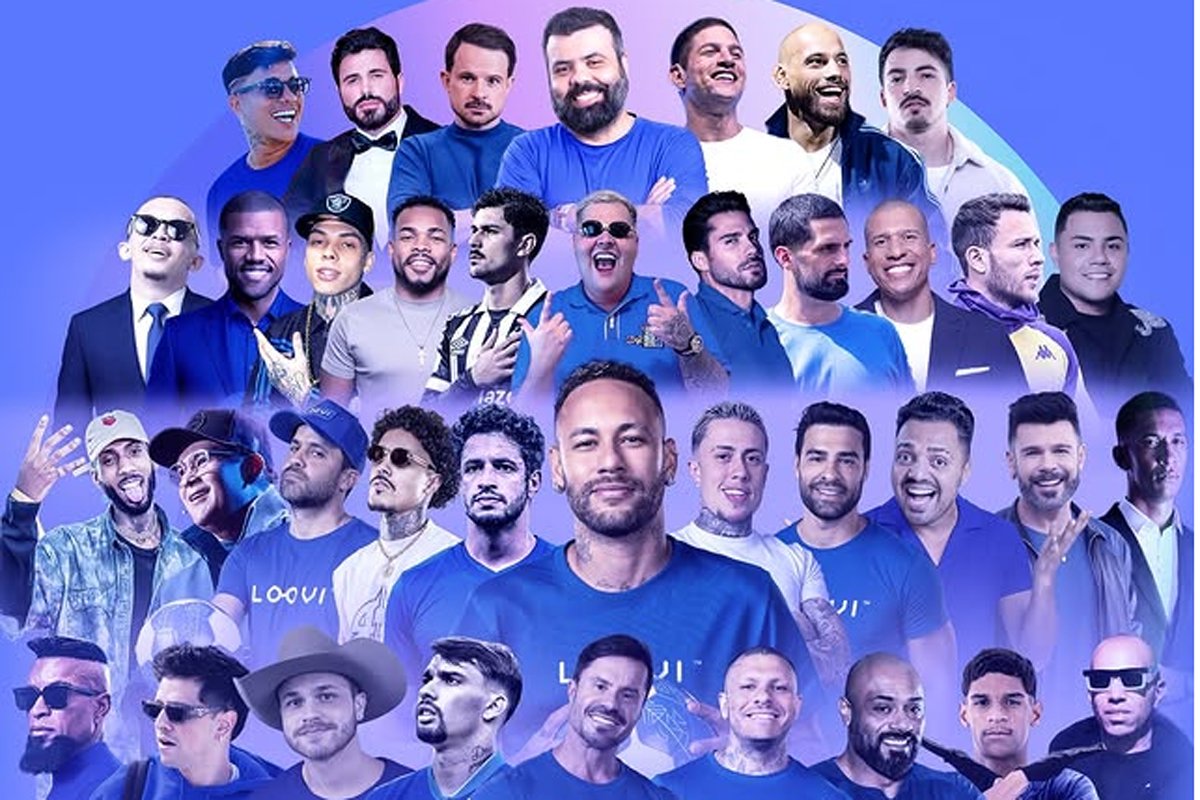 Jogo festivo de Neymar reúne celebridades do esporte e das redes sociais na Vila Belmiro (foto: Reprodução)