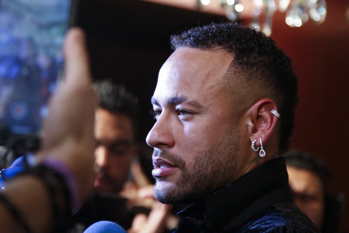 Neymar, atacante do Santos (foto: MIGUEL SCHINCARIOL/AFP)