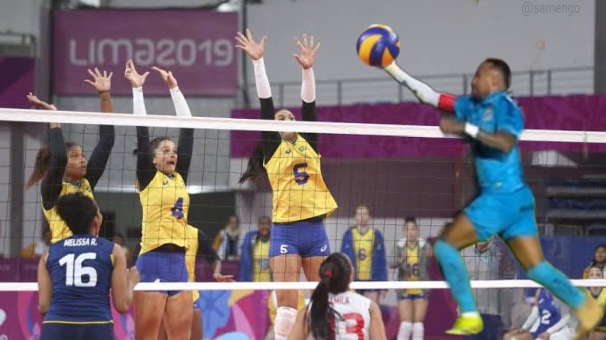 Montagem coloca Neymar jogando vôlei após gol de mão (foto: Reprodução/Canal Estrela Solitária)