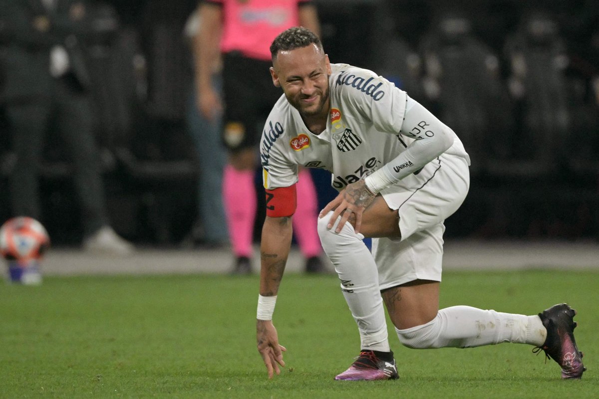 Neymar, atacante do Santos (foto: Nelson Almeida/AFP)