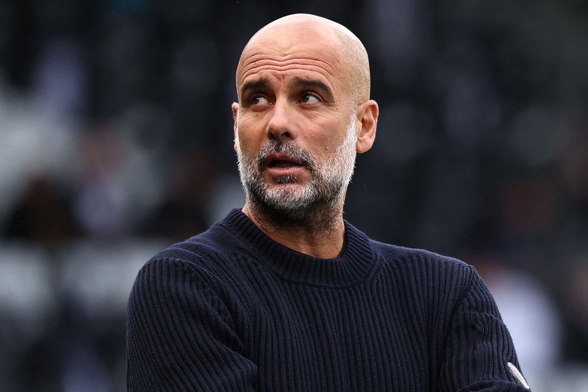 Pep Guardiola, técnico do Manchester City (foto: ANNE-CHRISTINE POUJOULAT/AFP)