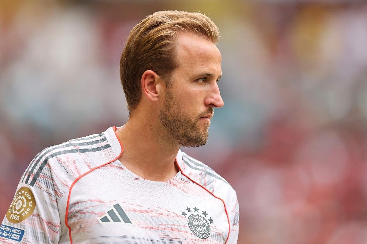 Harry Kane, atacante do Bayern de Munique (foto: Michael Reaves / GETTY IMAGES NORTH AMERICA / Getty Images via AFP)