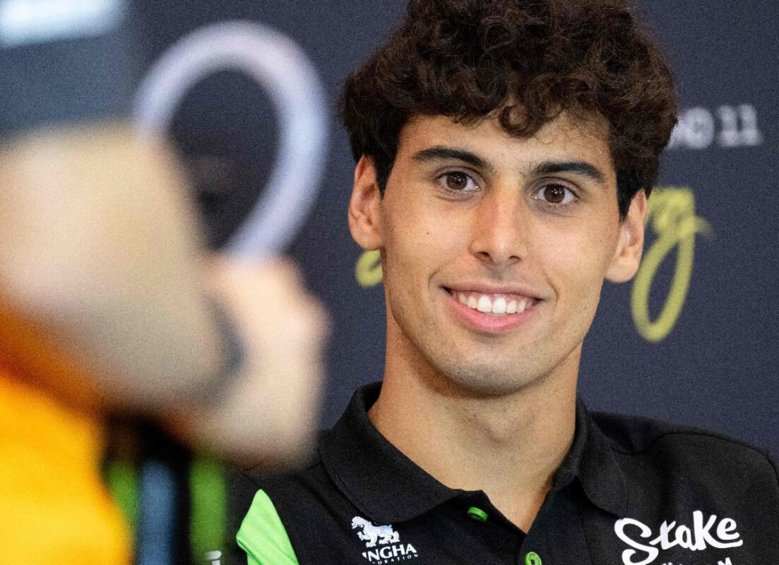 Gabriel Bortoleto, automobilista brasileiro da Sauber (foto: Joe Klamar/AFP)