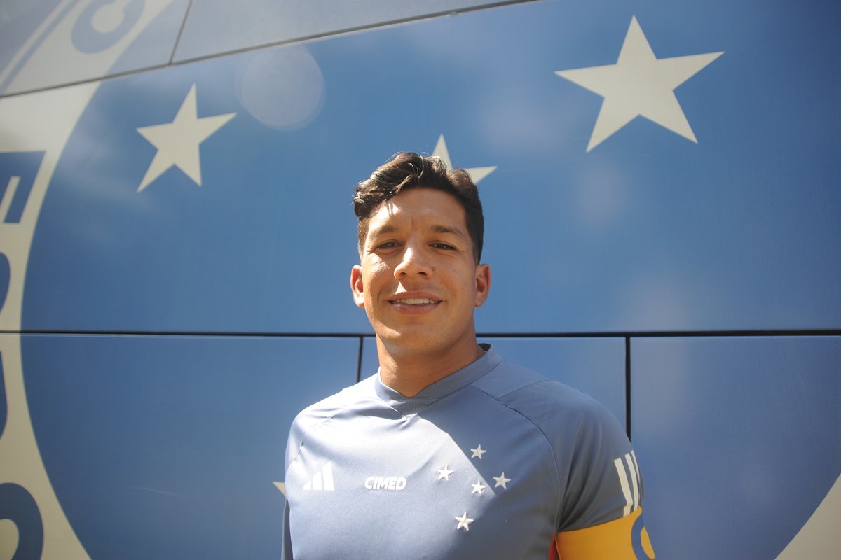 Lucas Romero, volante do Cruzeiro (foto: Alexandre Guzanshe/EM/D.A. Press)