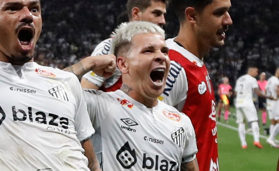 Soteldo, meia-atacante, foi vendido pelo Santos ao Fluminense (foto: Miguel Schincariol/AFP)