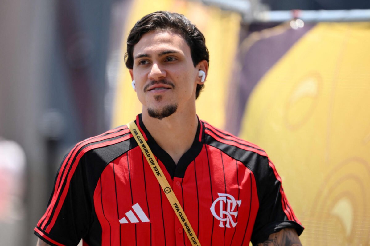 Pedro, atacante do Flamengo (foto: DAVID RAMOS/AFP)