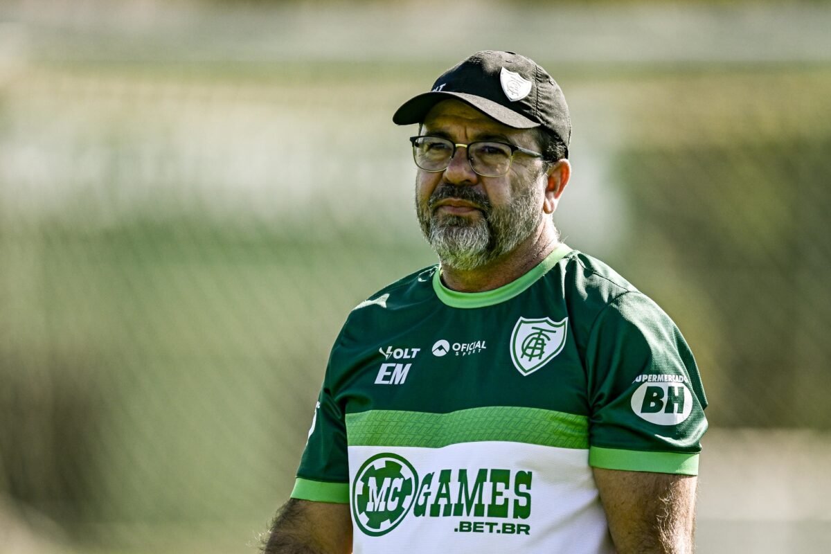 Enderson Moreira, técnico do América (foto: Mourão Panda/América)