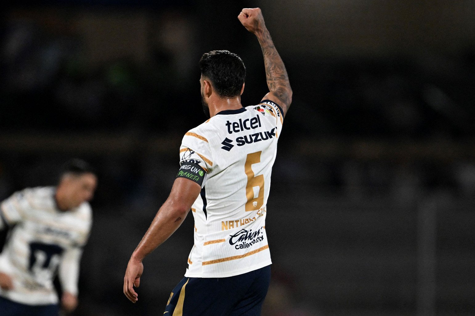 Nathan Silva, ex-zagueiro do Atlético e atualmente no Pumas (foto: YURI CORTEZ/AFP)
