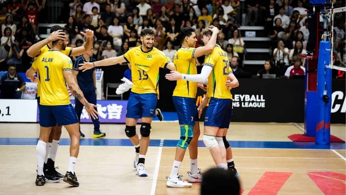 Jogadores da Seleção Brasileira Masculina de Vôlei (foto: Jogadores da Seleção Brasileira Masculina de Vôlei)