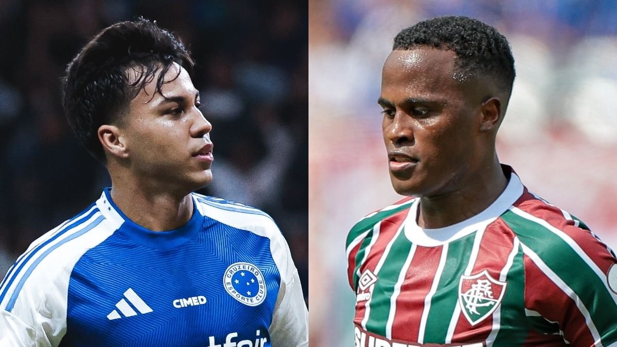Kaio Jorge, do Cruzeiro, e Jhon Arias, do Fluminense (foto: Gustavo Martins/ Cruzeiro e MARCELO GONÇALVES / FLUMINENSE F.C.)