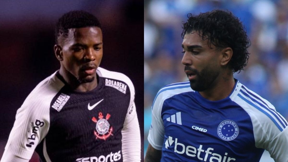Cacá, do Corinthians, e Gabigol, do Cruzeiro (foto: Rodrigo Coca/Agência Corinthians e Edesio Ferreira/EM/D.A. Press)