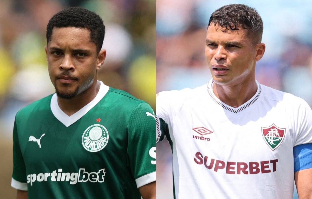 Palmeiras e Fluminense são os brasileiros que seguem vivos no Mundial (foto: Francois Nel/Getty Images/AFP e Michael Reaves/Getty Images/AFP)