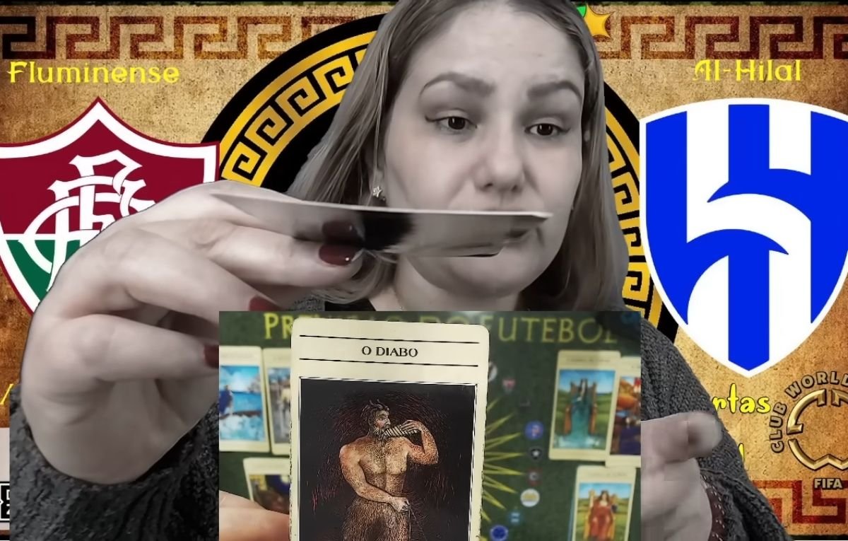Sibila Letícia tirou cartas para prever Fluminense x Al-Hilal (foto: Reprodução/Youtube)
