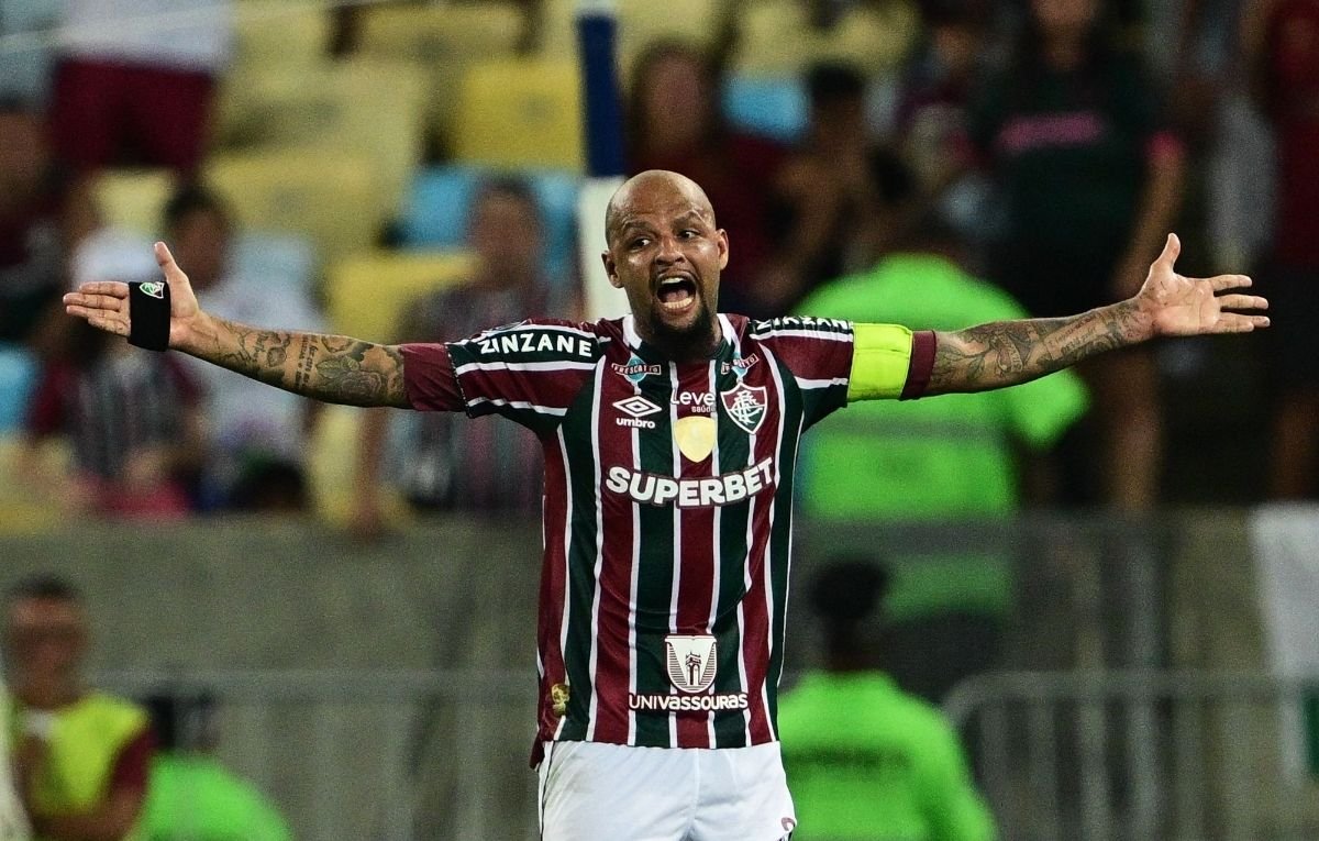 Felipe Melo foi o capitão do Fluminense no título da Copa Libertadores de 2023 (foto: Pablo PORCIUNCULA / AFP)
