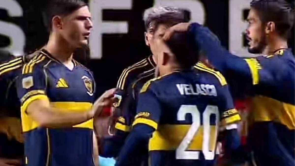 Velasco cobrou efusivamente o companheiro de equipe Rodrigo Battaglia (foto: Reprodução/ESPN)