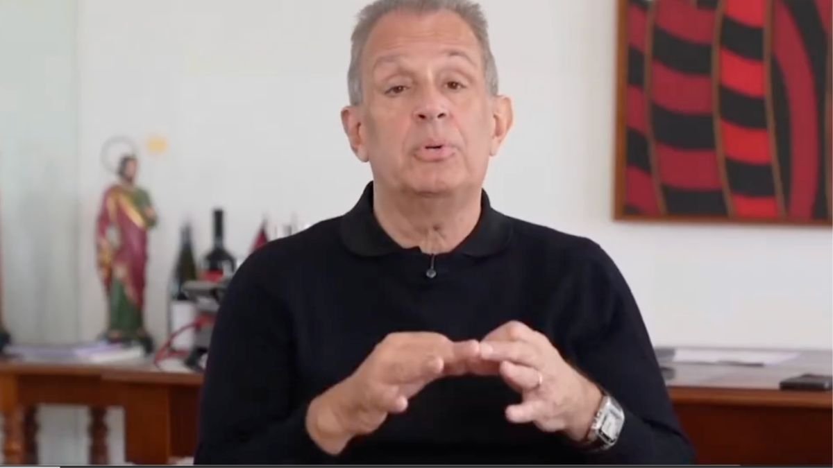 Luiz Eduardo Baptista, o Bap, presidente do Flamengo (foto: Reprodução/Flamengo TV)
