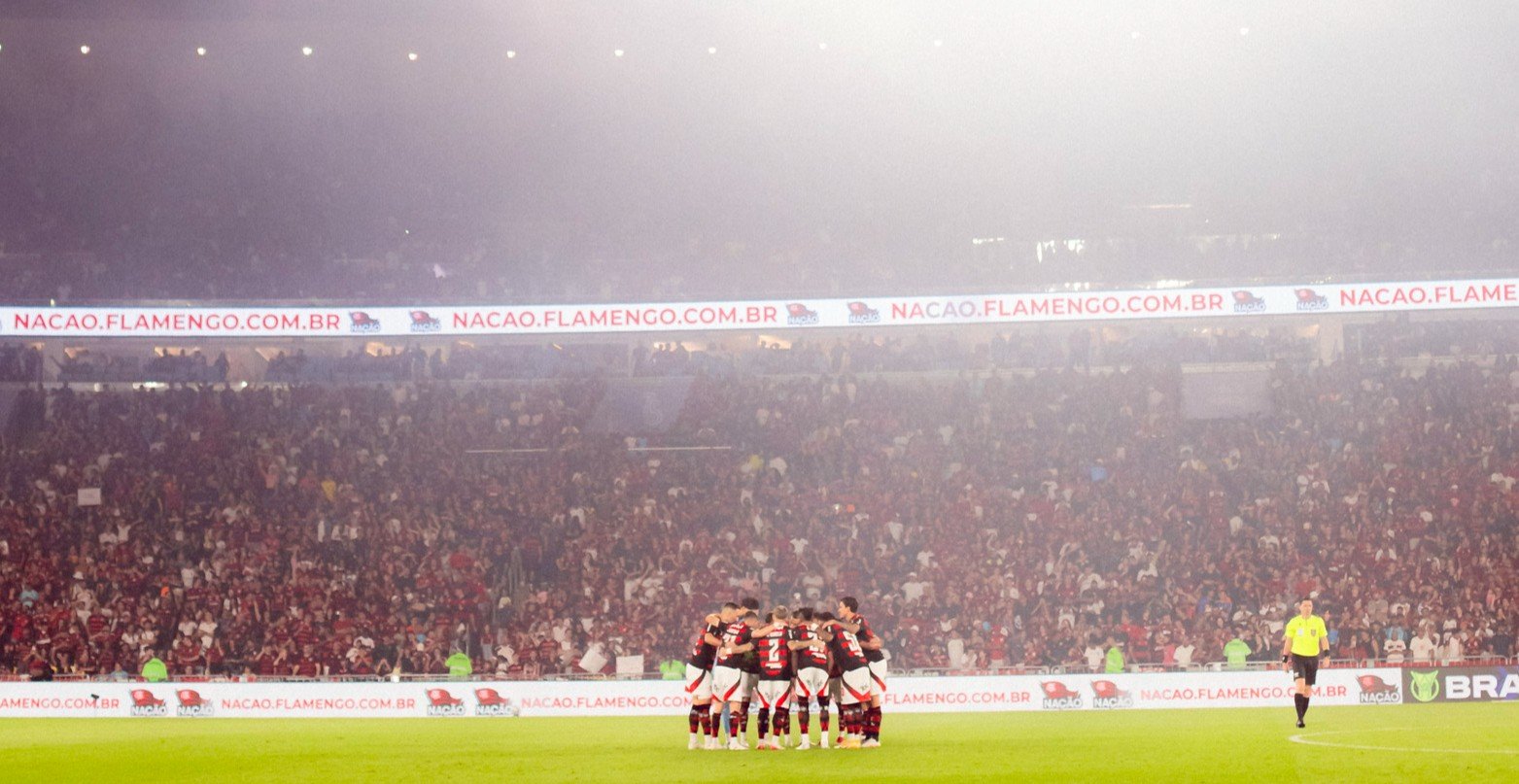 Flamengo e Atlético (foto: Adriano Fontes/Flamengo)