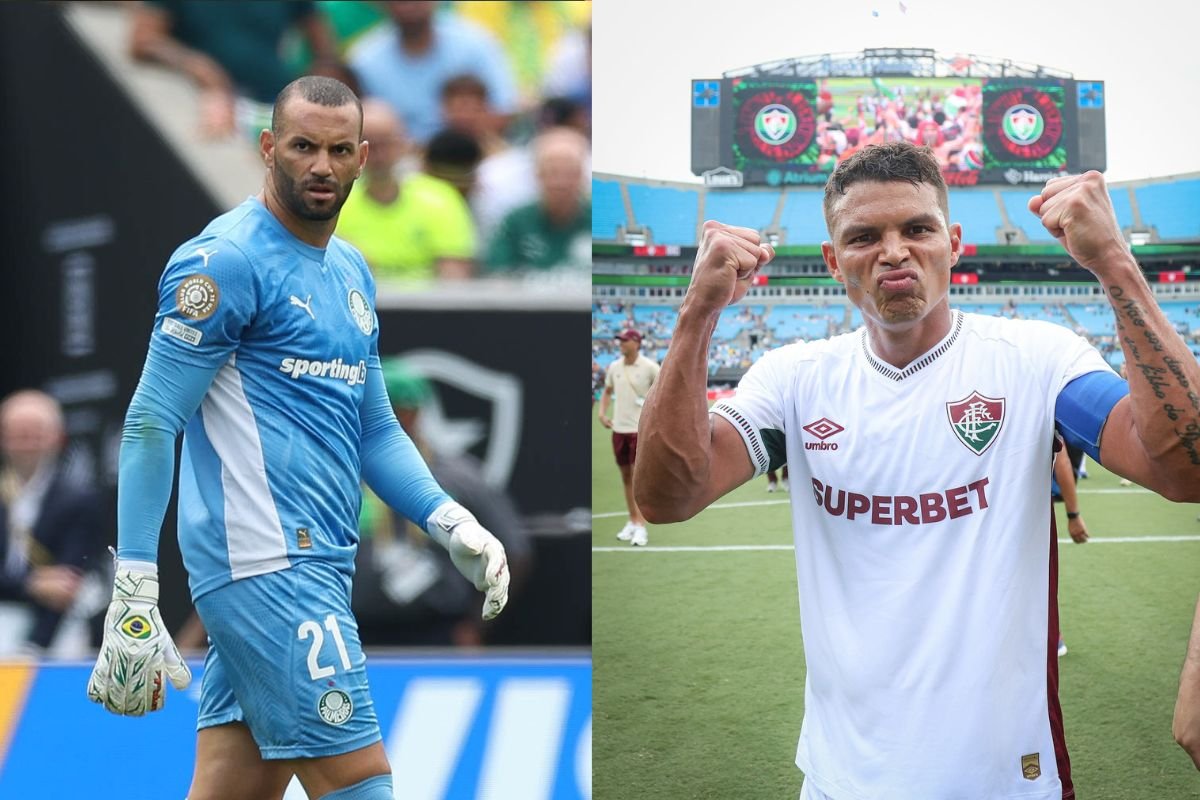 Weverton e Thiago Silva (foto: Divulgação: Cesar Greco/Palmeiras - MARCELO GONÇALVES / FLUMINENSE F.C.)