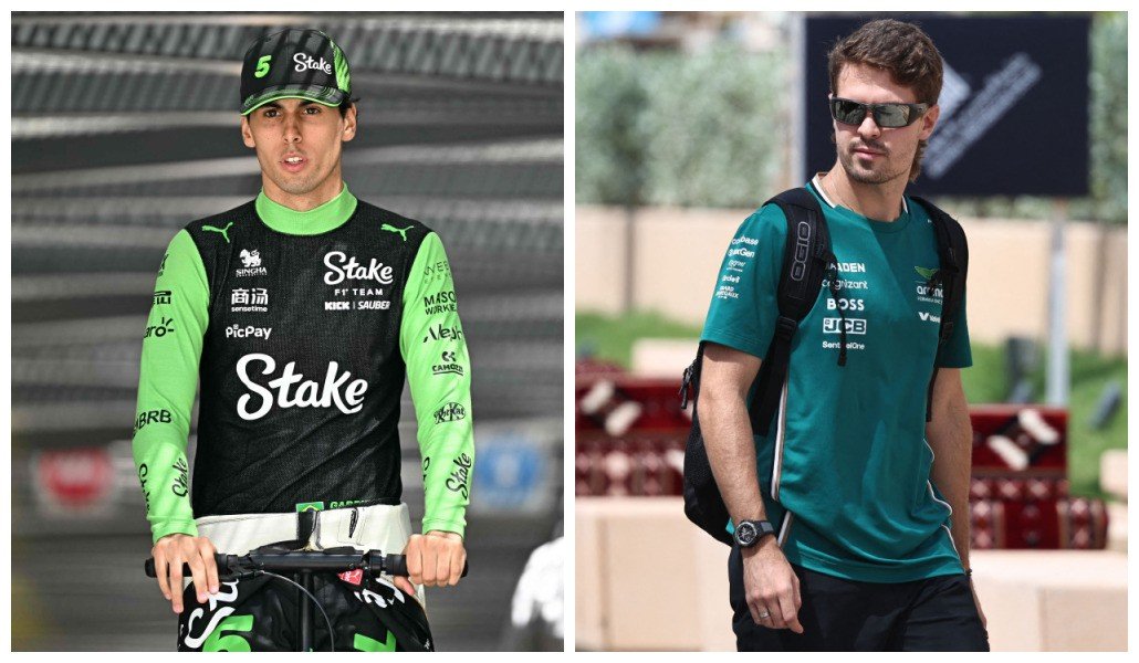 Gabriel Bortoleto e Felipe Drugovich (foto: Montagem de fotos: Gabriel BOUYS / AFP e Fadel SENNA / AFP)