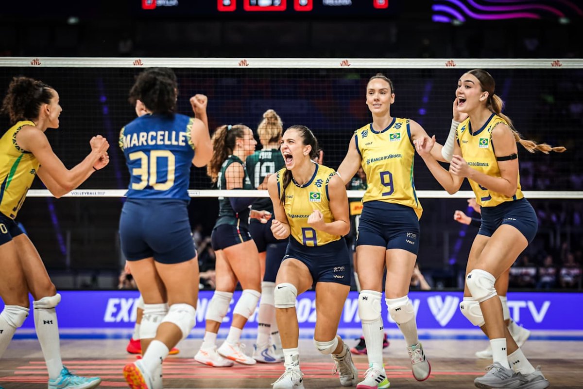 Brasil é campeão da VNL (foto: Divulgação/VNL)