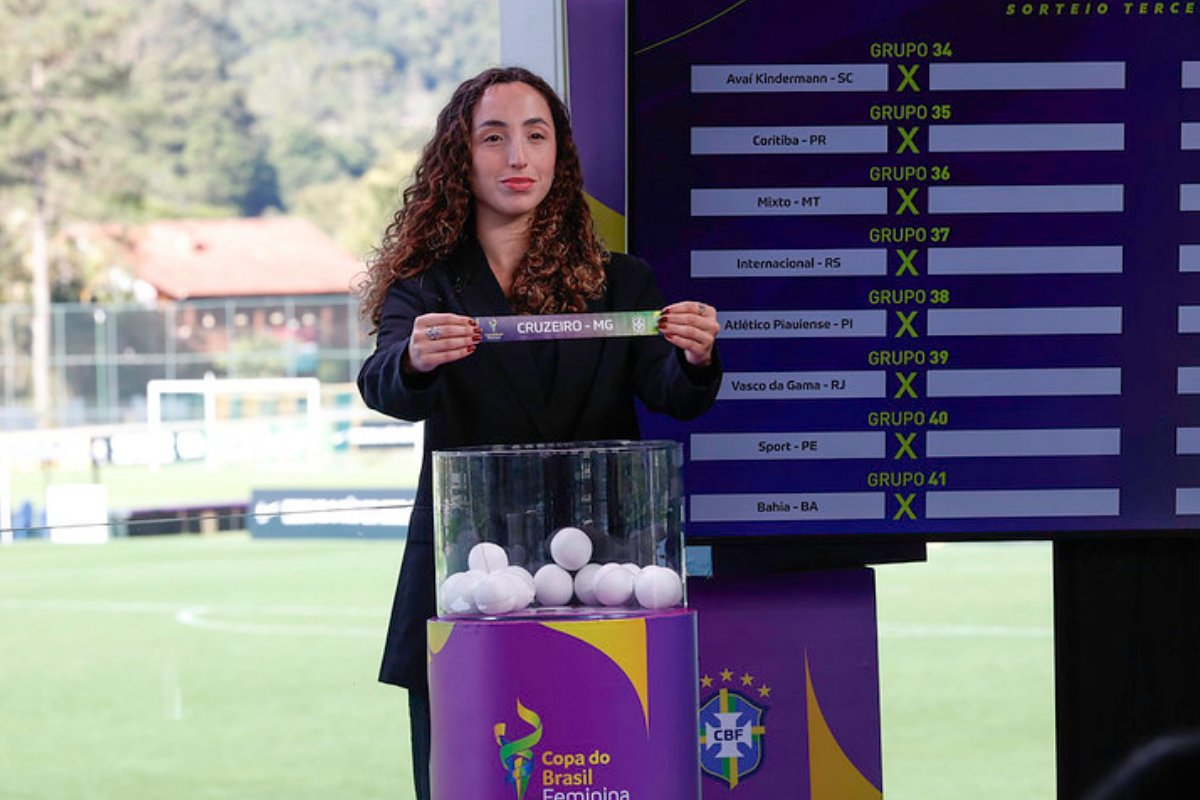 Sorteio da Copa do Brasil Feminina (foto: Rafael Ribeiro/CBF)
