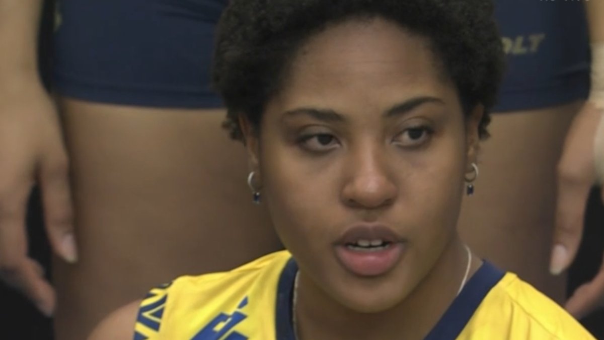 Ana Cristina, ponteira do Brasil - (foto: Reprodução SporTV )