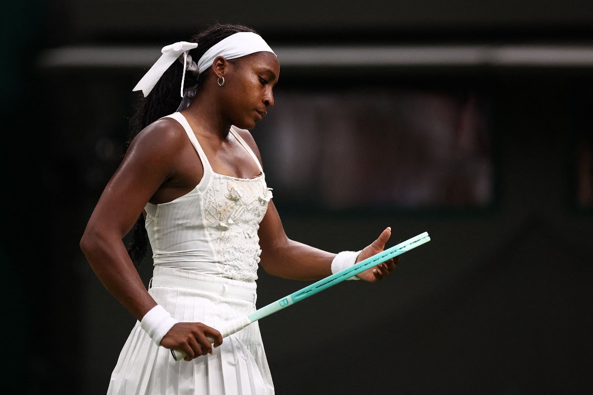 Coco Gauff, tenista norte-americana em Wimbledon (foto: AFP)