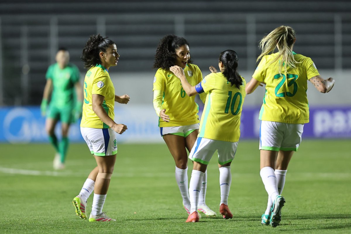 Brasil venceu o Paraguai pela Copa América Feminina (foto: Lívia Villas Boas / CBF)