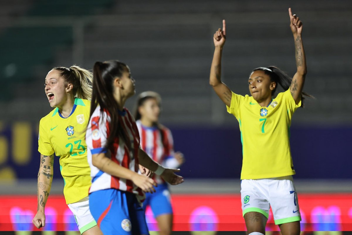 Kerolin disputa artilharia da Copa América (foto: Lívia Villas Boas/ CBF)