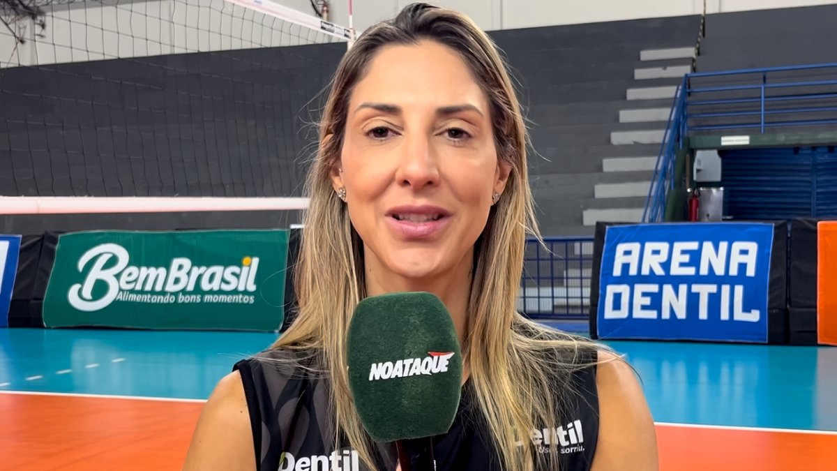 Carol Gattaz, central do Praia Clube, em entrevista ao No Ataque (foto: Pedro Bueno / No Ataque)