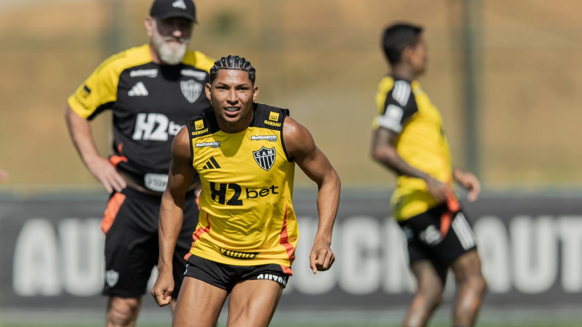 Rony em treinamento pelo Atlético (foto: Pedro Souza/Atlético)