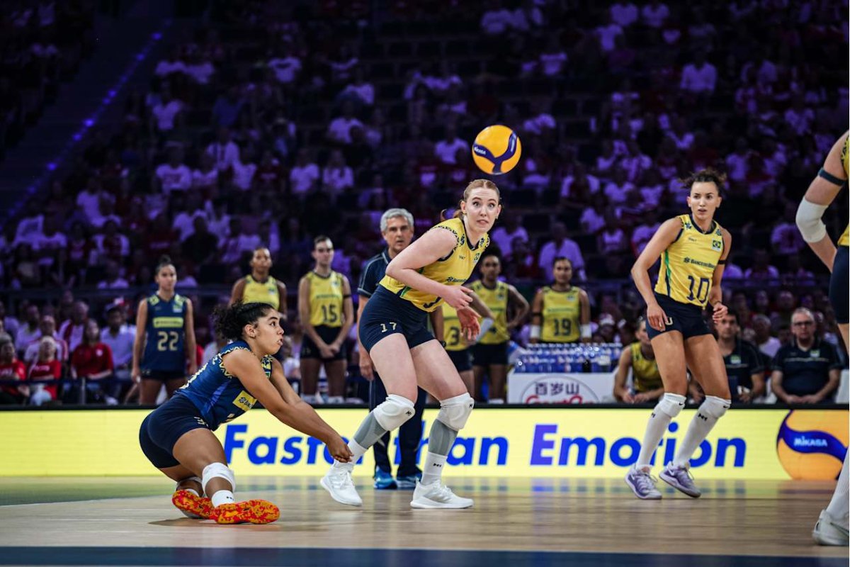 Brasil na VNL Feminina (foto: Divulgação/VNL)