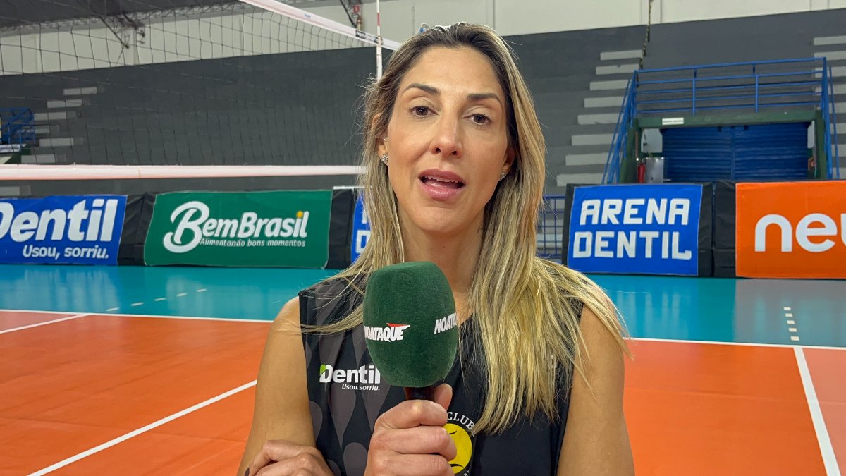 Carol Gattaz, central do Praia Clube, em entrevista ao No Ataque (foto: Pedro Bueno / No Ataque)