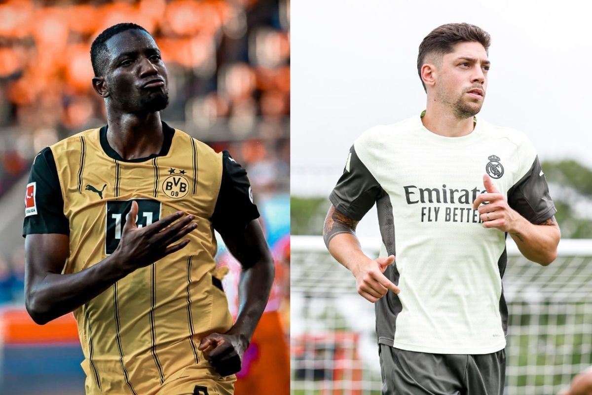 Jogadores das equipes (foto: Divulgação: Real Madrid - Borussia)