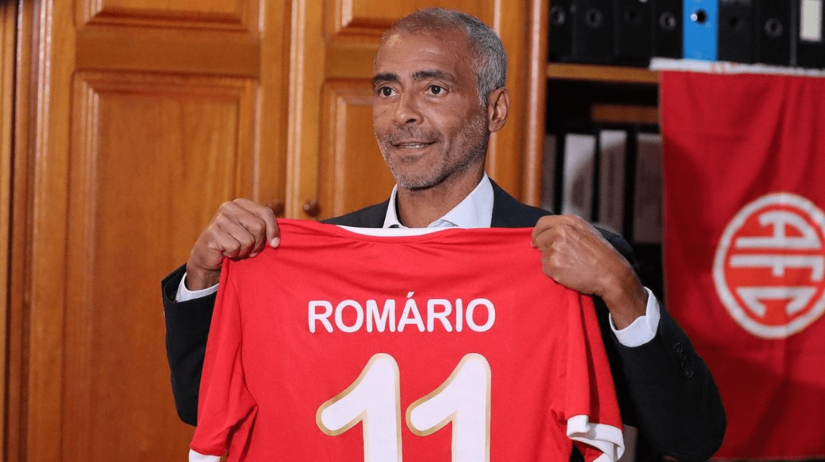 Romário, presidente do América-RJ (foto: Arthur Lyrio/América-RJ)
