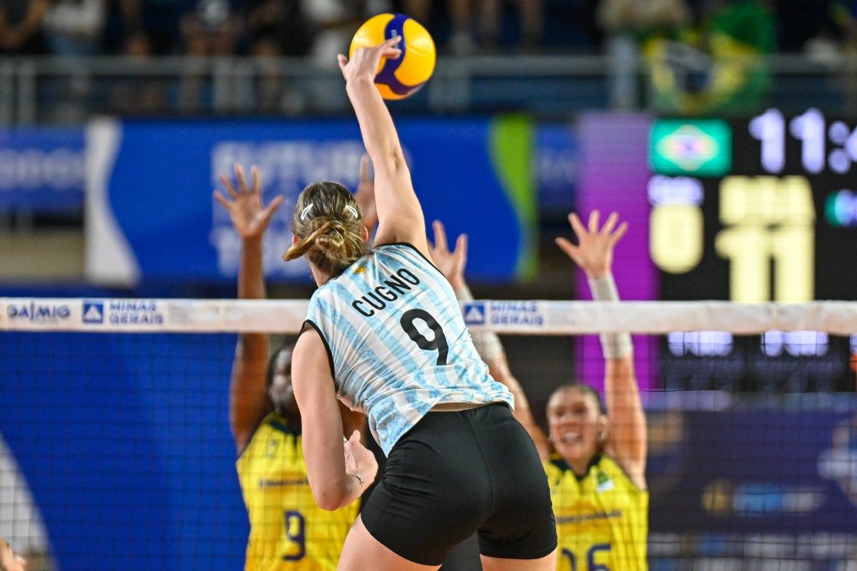 Bianca Cugno foi eleita MVP da Copa América Feminina de Vôlei (foto: Gustavo Rabelo/BHFoto)