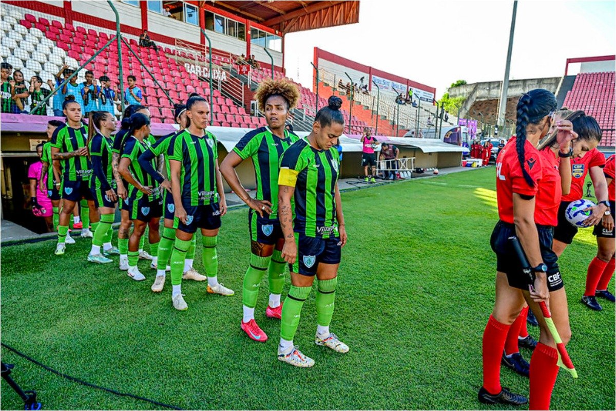 América em jogo da Série A1 do Brasileiro Feminino (foto: Mourão Panda/América)