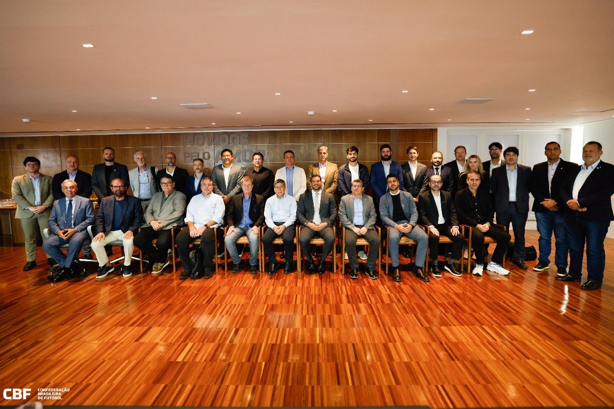 Dirigentes de clubes da Série B se reuniram na CBF (foto: Rafael Ribeiro/CBF)