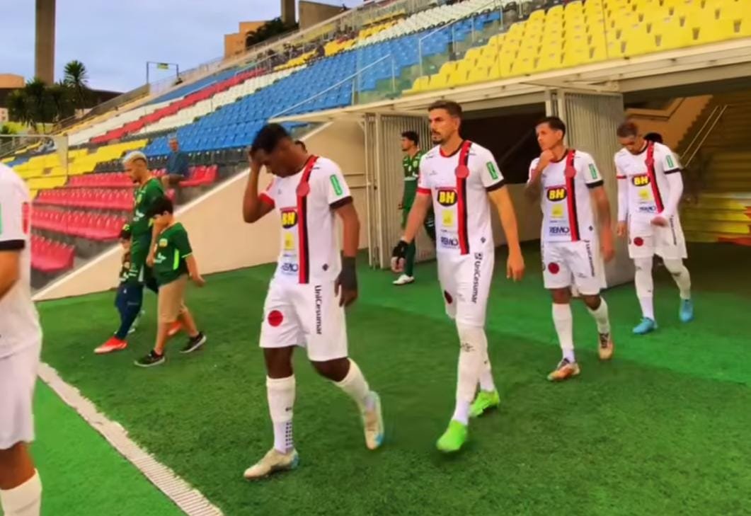 Pouso Alegre perdeu para o Porto Vitória por 3 a 0 (foto: Reprodução/Pouso Alegre/Instagram)