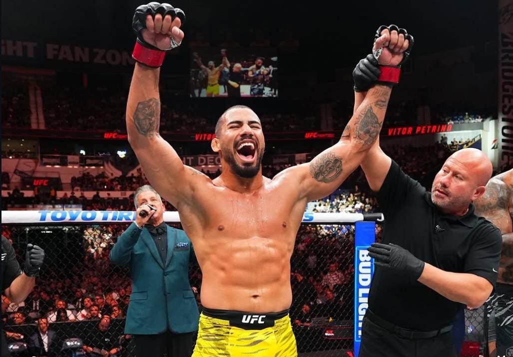 Vitor Petrino, lutador mineiro de MMA (foto: Jeff Bottari/Zuffa LLC via Getty Images)