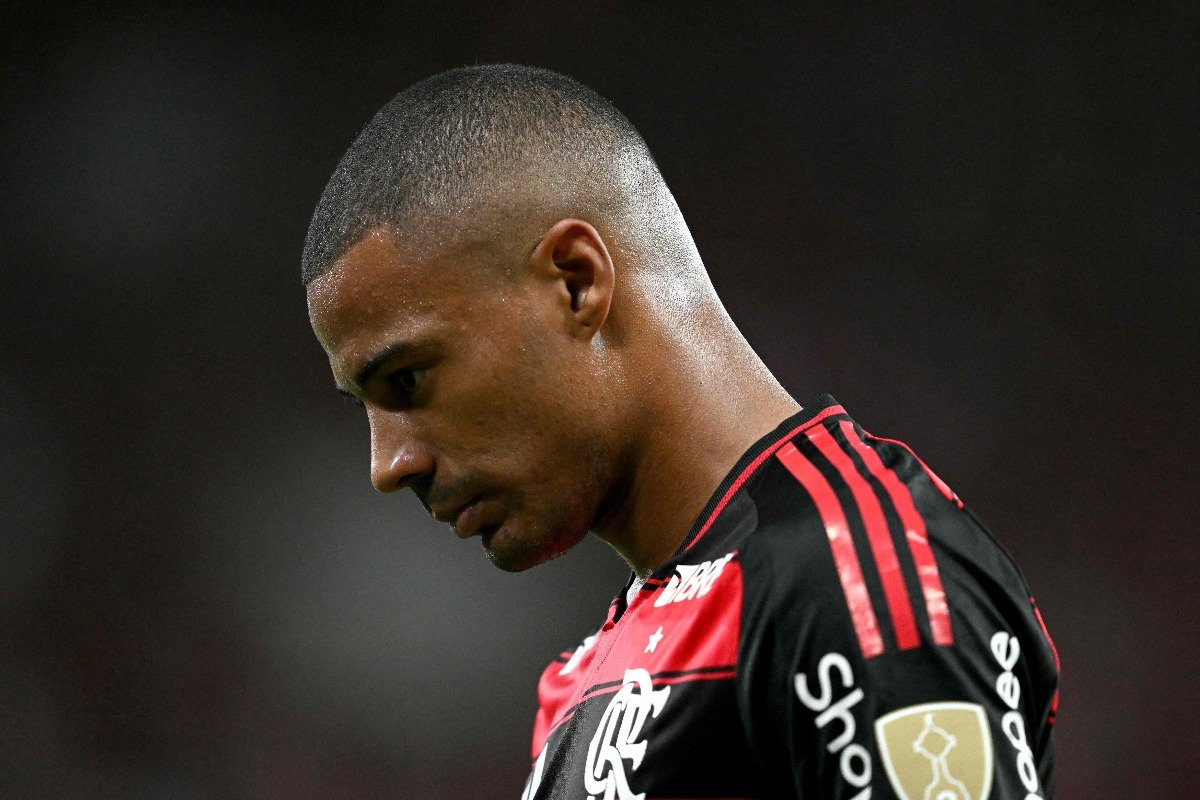 Nico De la Cruz, meio-campista do Flamengo (foto: Mauro PIMENTEL/AFP)