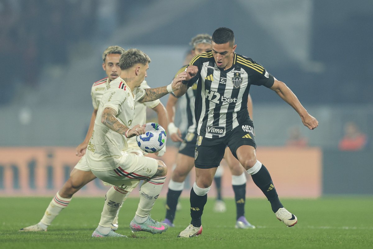 Lance do jogo entre Flamengo e Atlético, no Maracanã, pela Copa do Brasil de 2025 (foto: Pedro Souza/Atlético)
