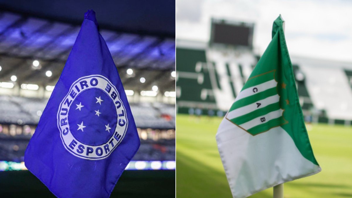 Bandeiras de Cruzeiro e Banfield (foto: Cruzeiro/Divulgação e Banfield/Divulgação)