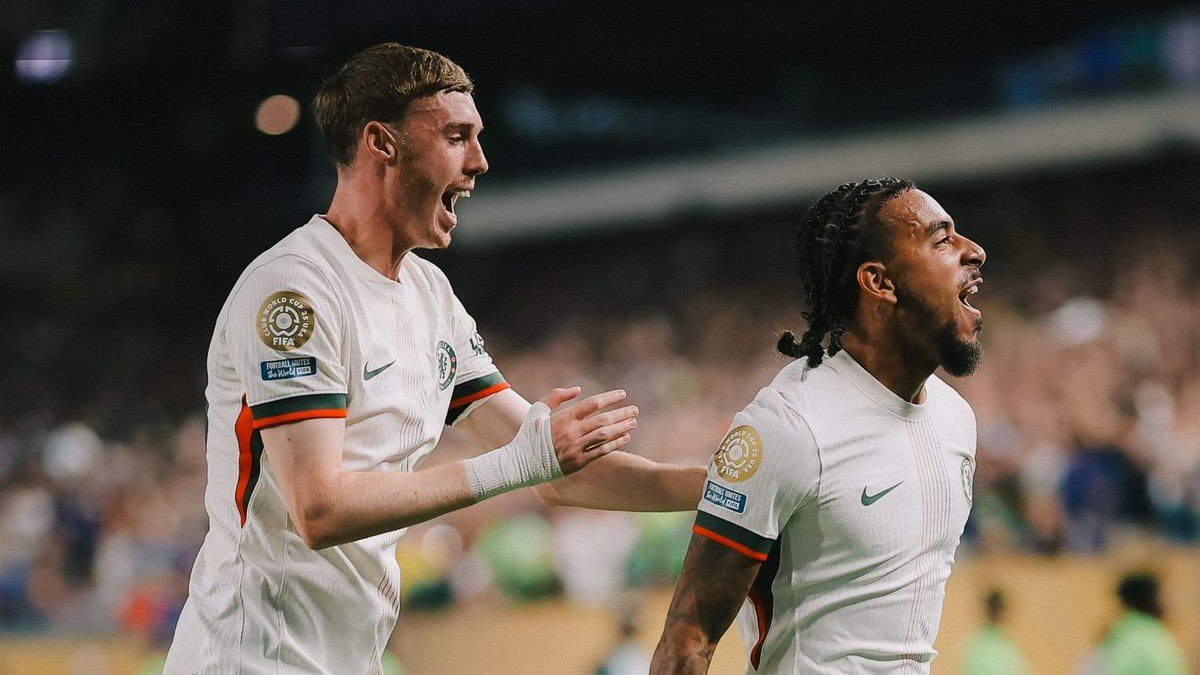 Comemoração do Chelsea em gol da classificação no Mundial de Clubes (foto: Chelsea/Divulgação)