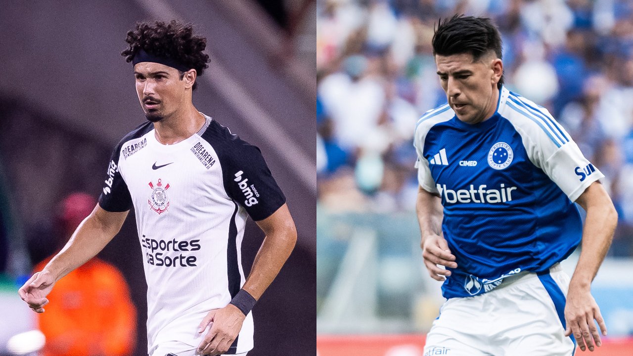 Corinthians e Cruzeiro s enfrentam na 16ª rodada (foto: Rodrigo Coca/Corinthians e Gustavo Aleixo/Cruzeiro)