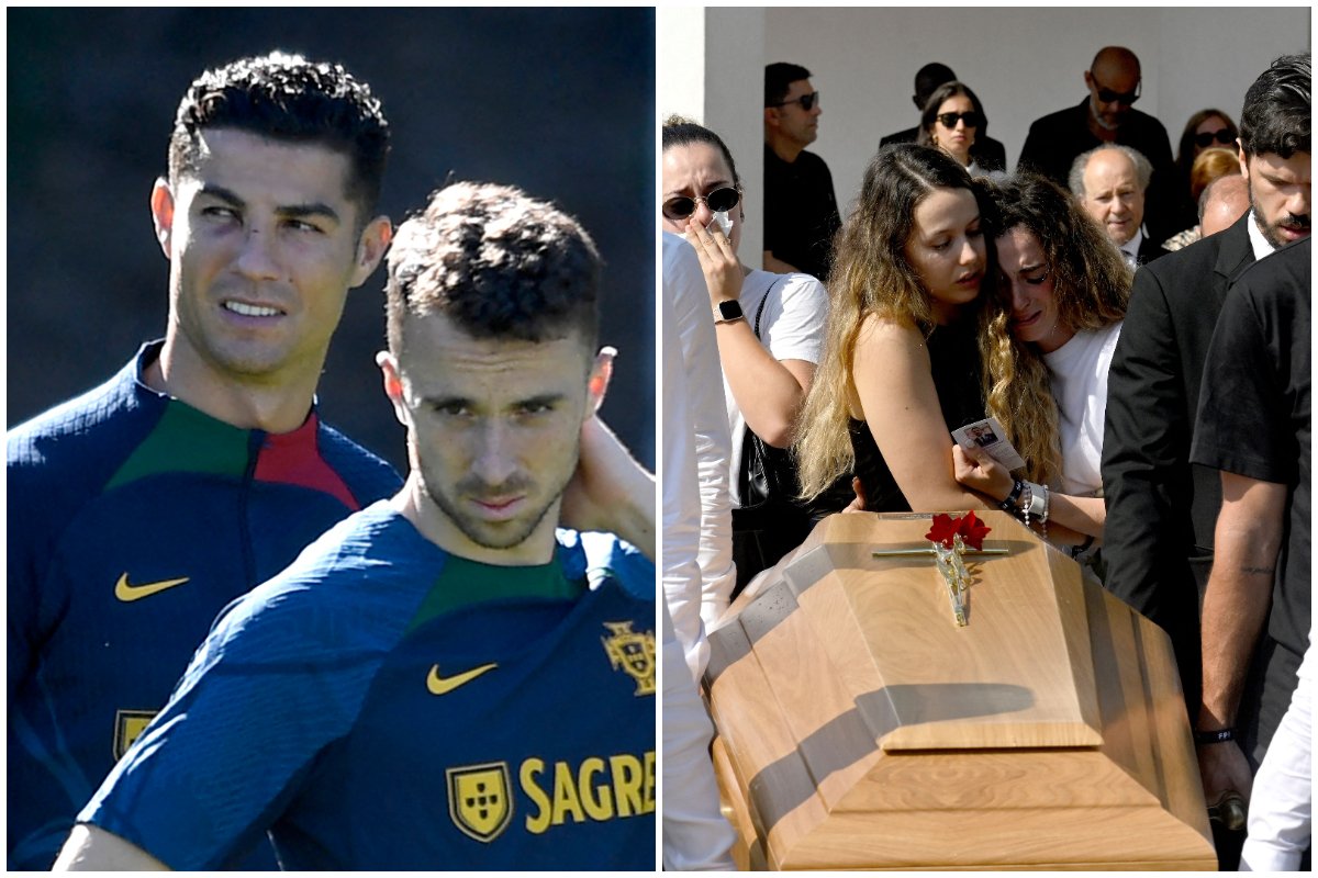 Cristiano Ronaldo não esteve no velório de Diogo Jota (foto: MIGUEL RIOPA / AFP)