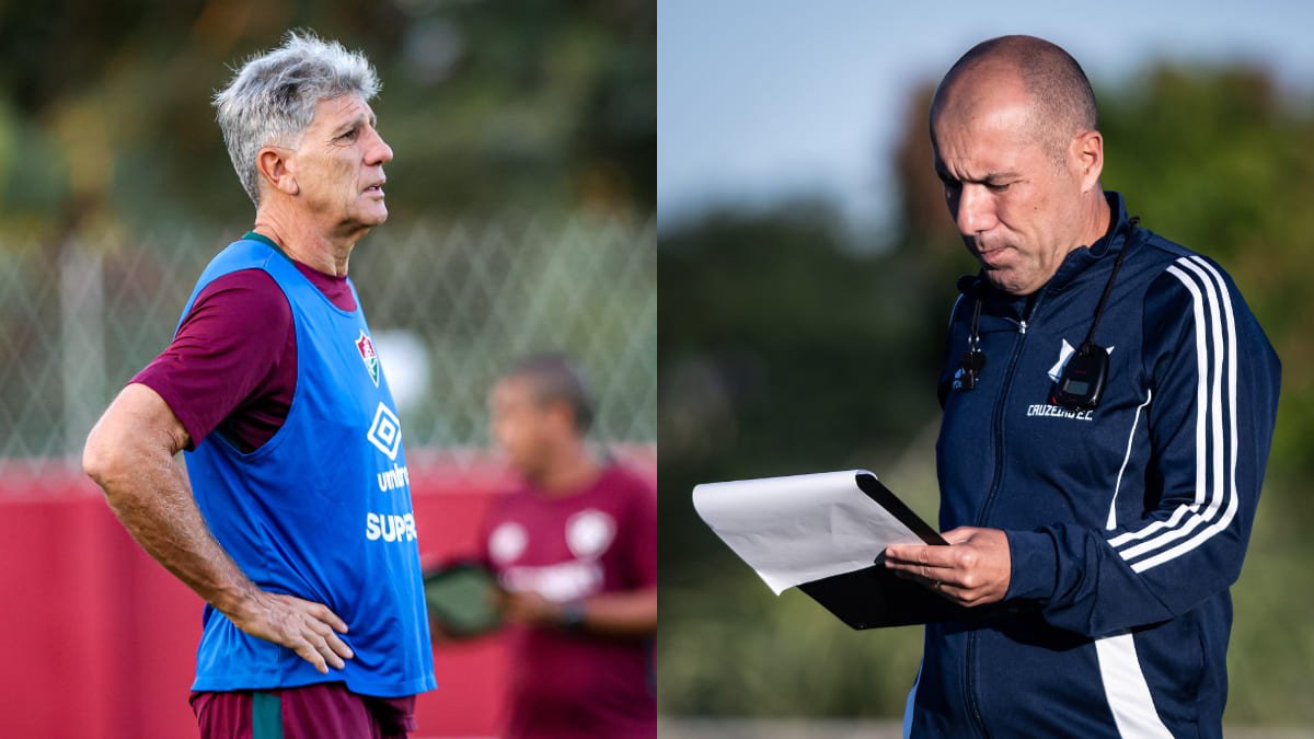 Renato Gaúcho, técnico do Fluminense; e Leonardo Jardim, técnico do Cruzeiro (foto: Marina Garcia/Fluminense; Gustavo Aleixo/Cruzeiro)
