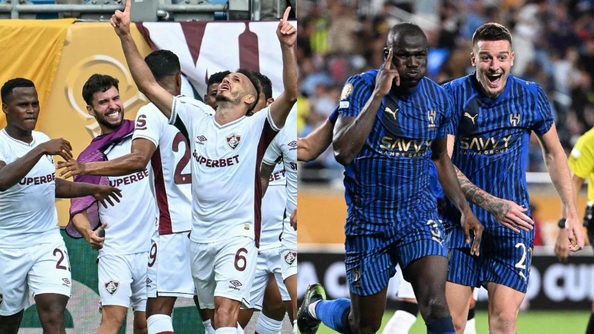 Fluminense e Al-Hilal se enfrentam na Copa do Mundo de Clubes (foto: PAUL ELLIS e PATRICIA DE MELO MOREIRA/AFP)