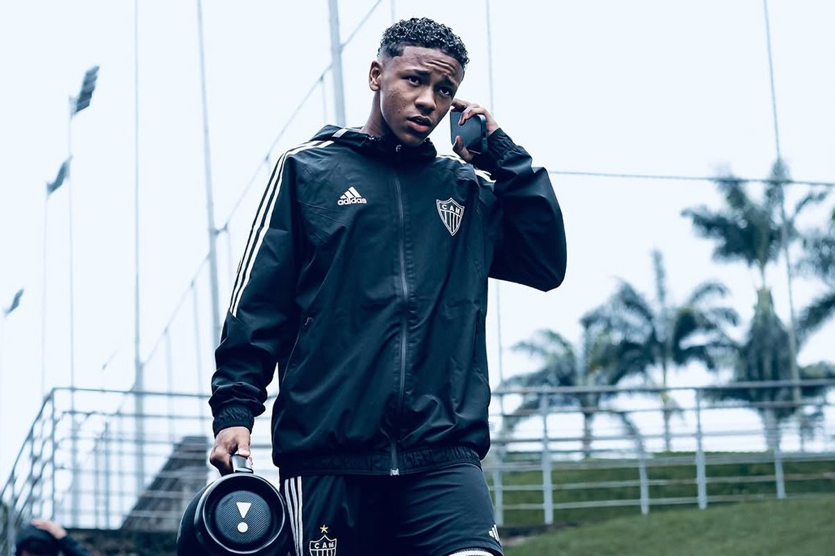 Gabriel Veneno, atacante das categorias de base do Atlético (foto: Reprodução/Atlético)