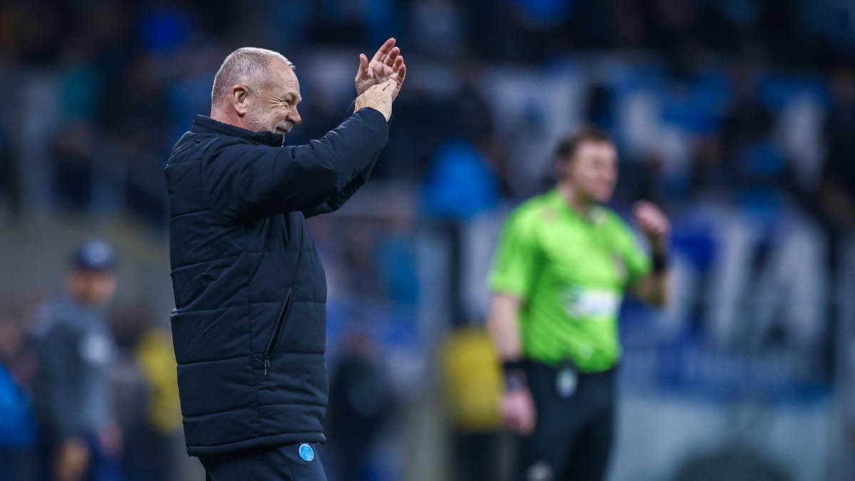 Mano Menezes, técnico do Grêmio (foto: Lucas Uebel/Grêmio FBPA)
